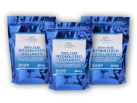 3x 100% Pure Hydrolyzed Collagen 1000g + Hydrolyzovaný Kolagen