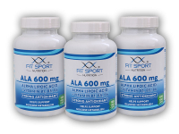 3x ALA 600mg + Vitamin B1,B5,B6 120 vege caps - Kyselina Alfa Lipoová