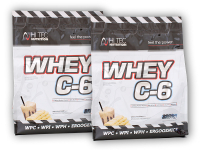 2x Whey C6 CFM 100% whey protein 2250g