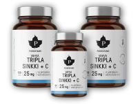 Triple Zinc 25mg + Vitamin C 2 x 120 kapslí + 60 kapslí ZDARMA