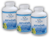 3x Kotvičník zemní 90% + Vitamin B6 + Zinek 150 kapslí